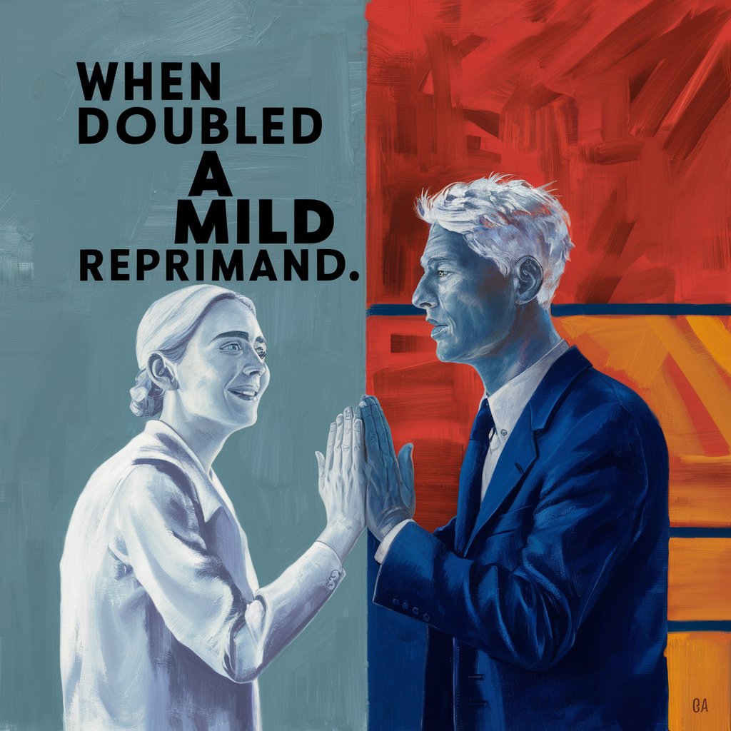 when doubled a mild reprimand
